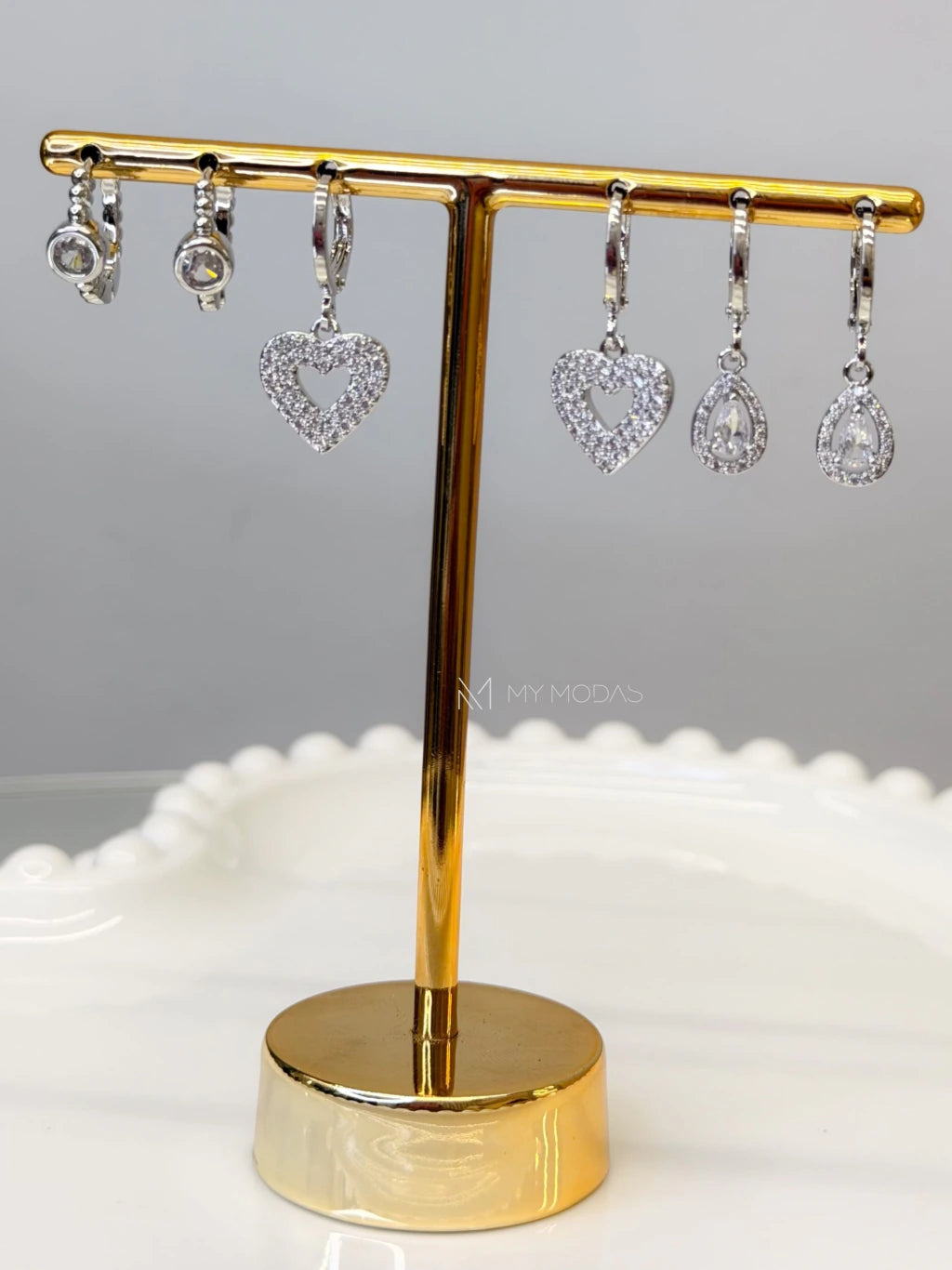 Conjunto 3 brincos lovers