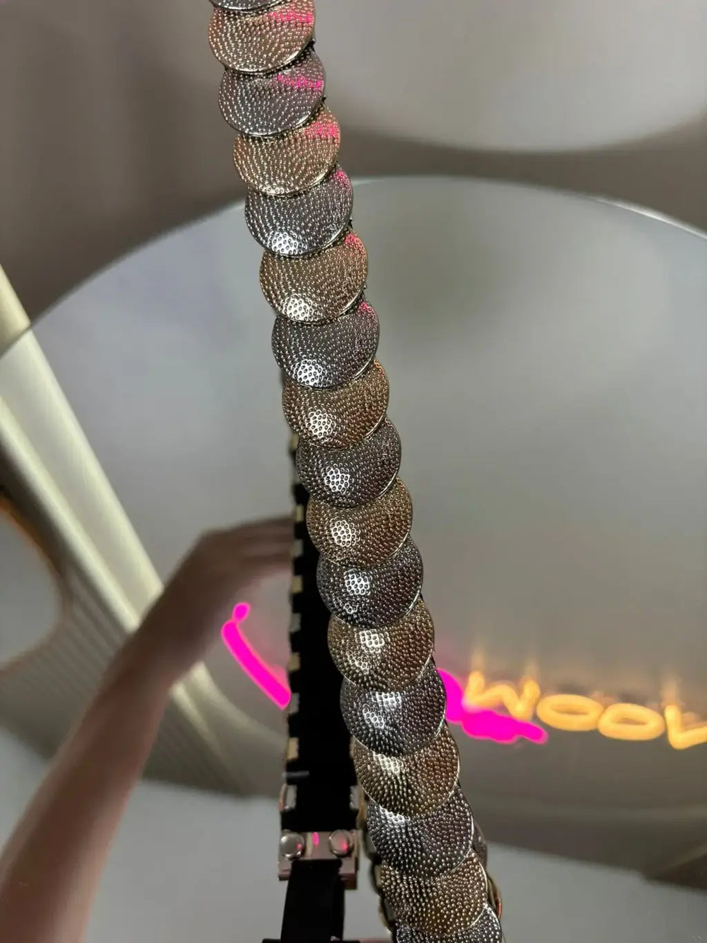 Cinto moeda metal mini
