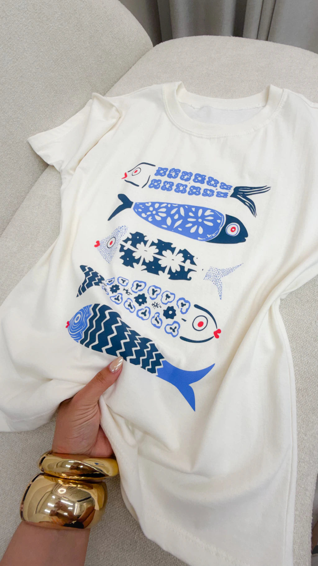 T-shirt Mar Algodão