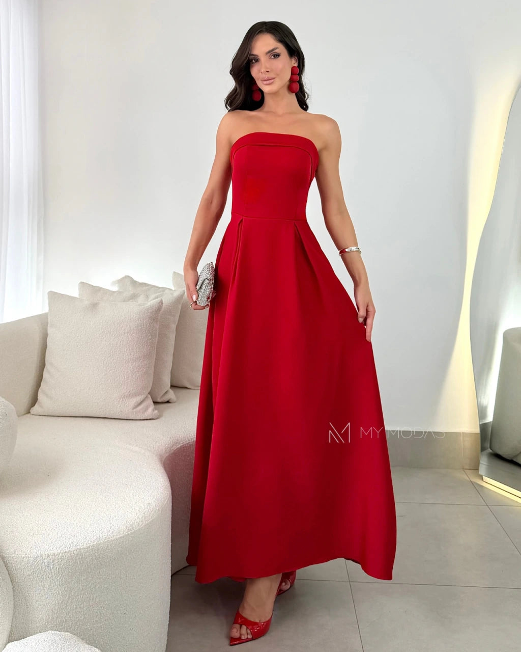 Vestido mídi Messina