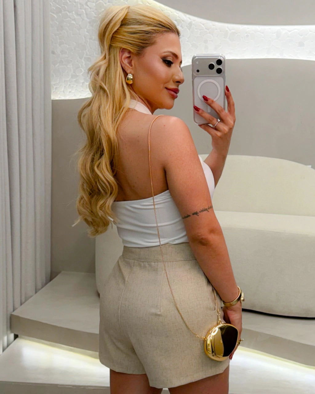 Blusa canelada Hyara
