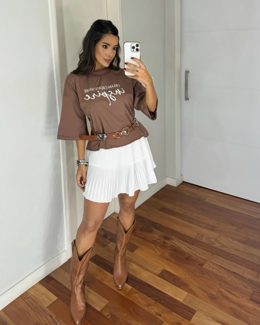 Tshirt algodão gola alta