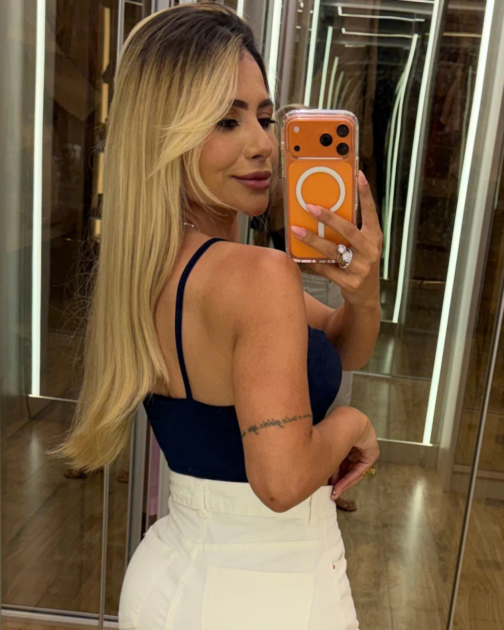 Cropped duplo alcinha