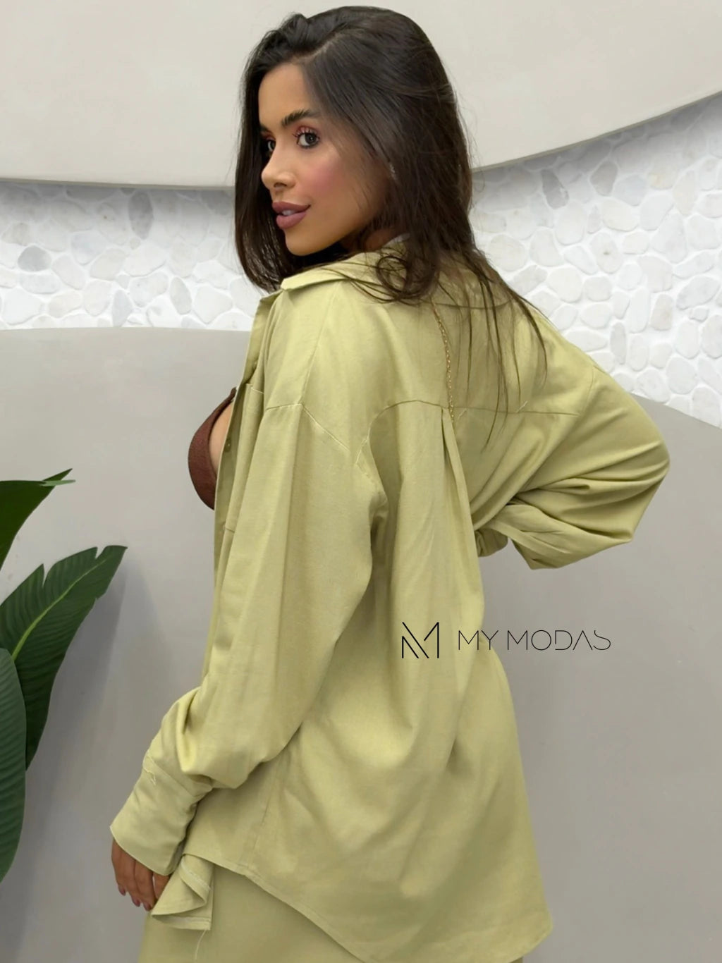 Conjunto camisa e calça linho