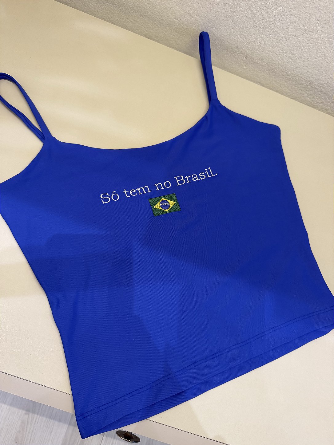 Blusa alcinha Brasileiríssima Azul