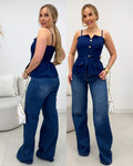 Blusinha Marilene Azul Marinho 135610