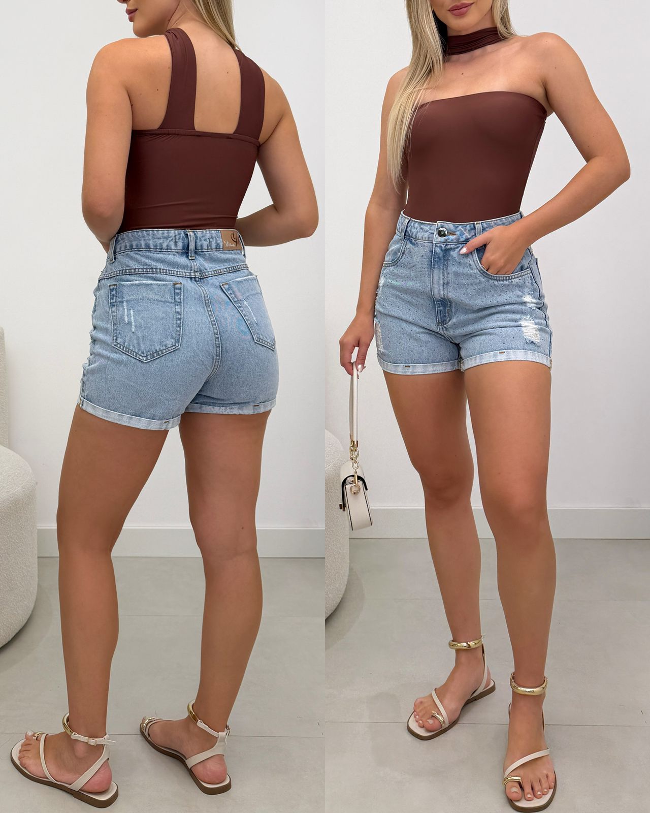 Shorts Jeans Melinda Bruna 124284
