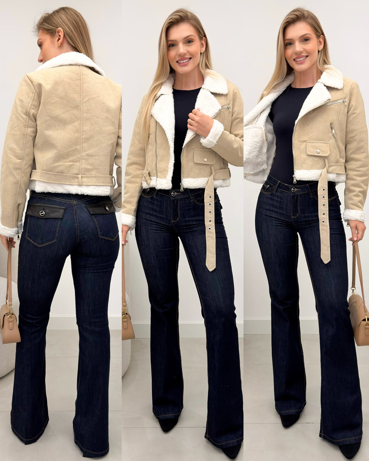 Jaqueta Joana Bege 135386