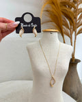 Conjunto Colar e Brinco Mania Essenza Dourado 135030
