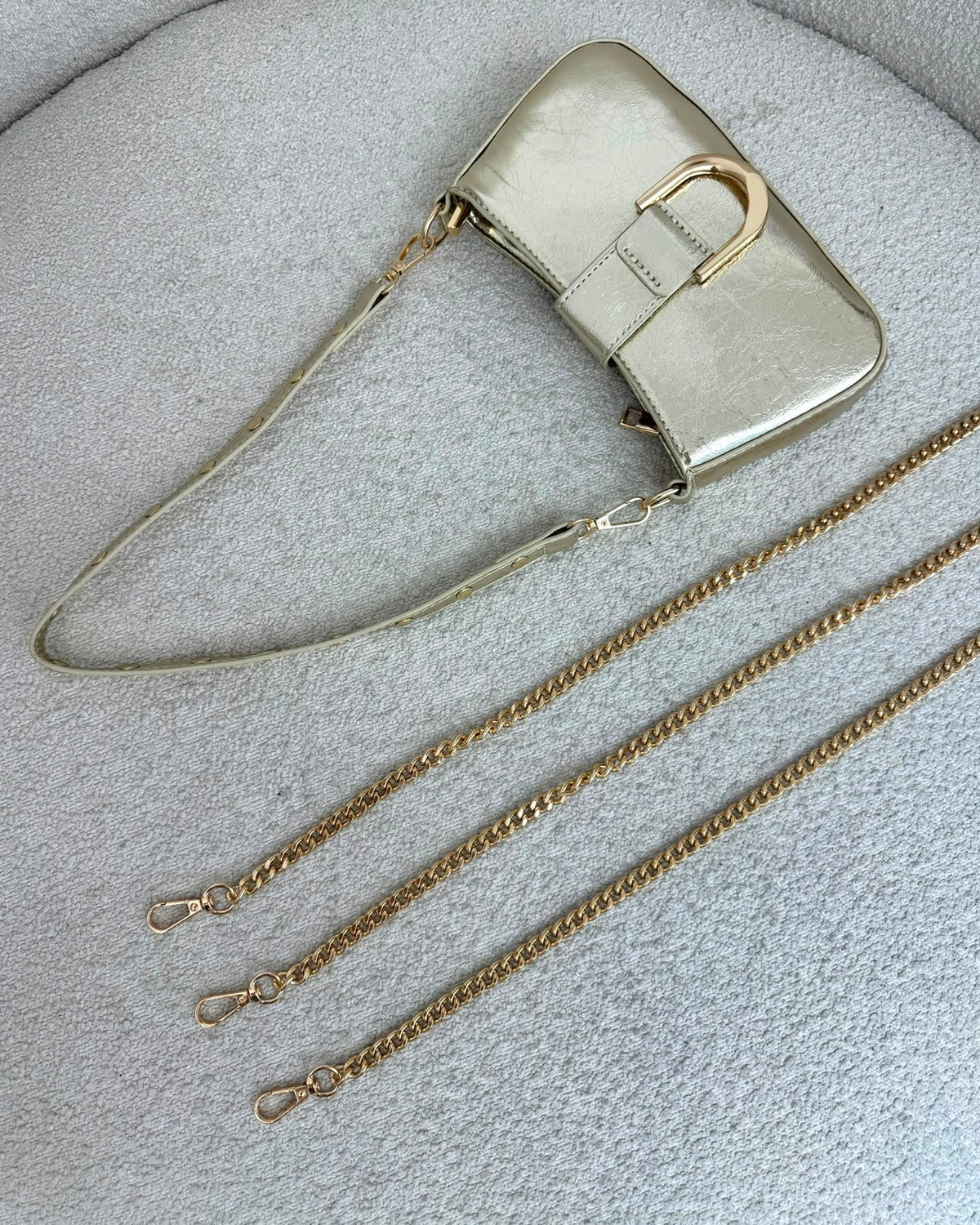 Bolsa Mania Essenza Dourada 135697