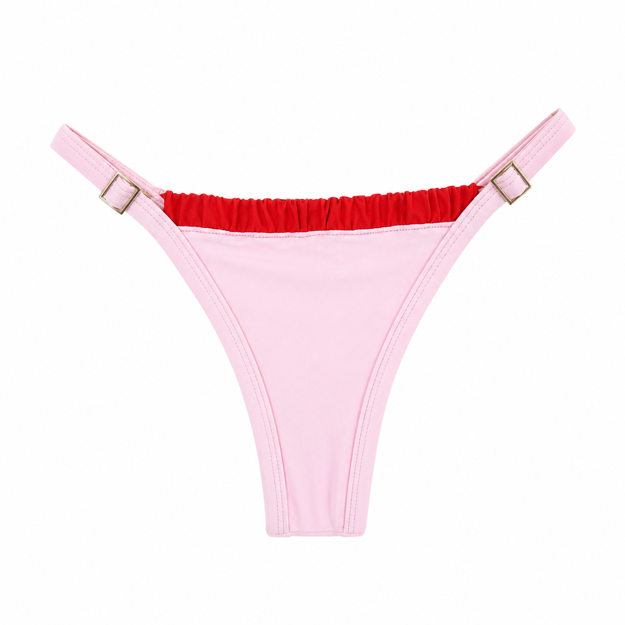 Calcinha Regulagem Positano rosa e vermelho (BUSTO NÃO INCLUSO)