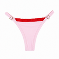 Calcinha Regulagem Positano rosa e vermelho (BUSTO NÃO INCLUSO)
