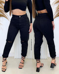 Calça Jeans Mom Nexo Preta Renata 26635