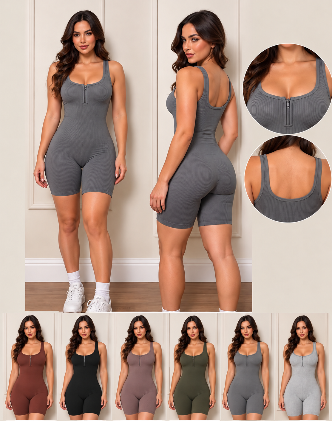 Macaquinho  Premium para academia fitness Feminina 226