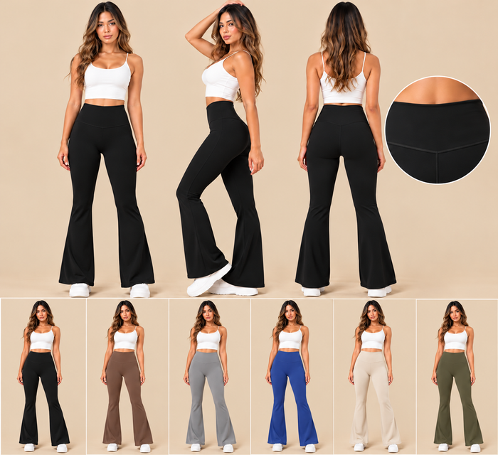 Calça Flare de Academia Feminina