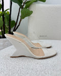 Tamanco Lust Shoes Lucy Salto Escultural Off White – 120191