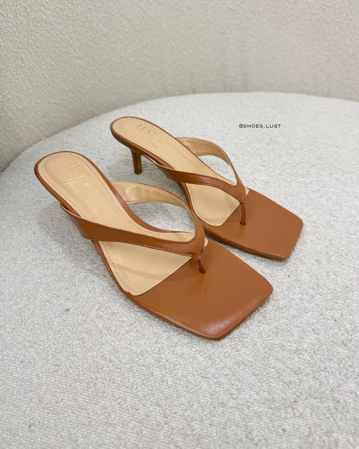 Tamanco Lust Shoes Kessia Salto Baixo Marrom – 119873