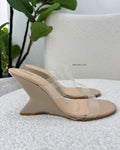 Tamanco Lust Shoes Lucy Salto Escultural Nude – 120189