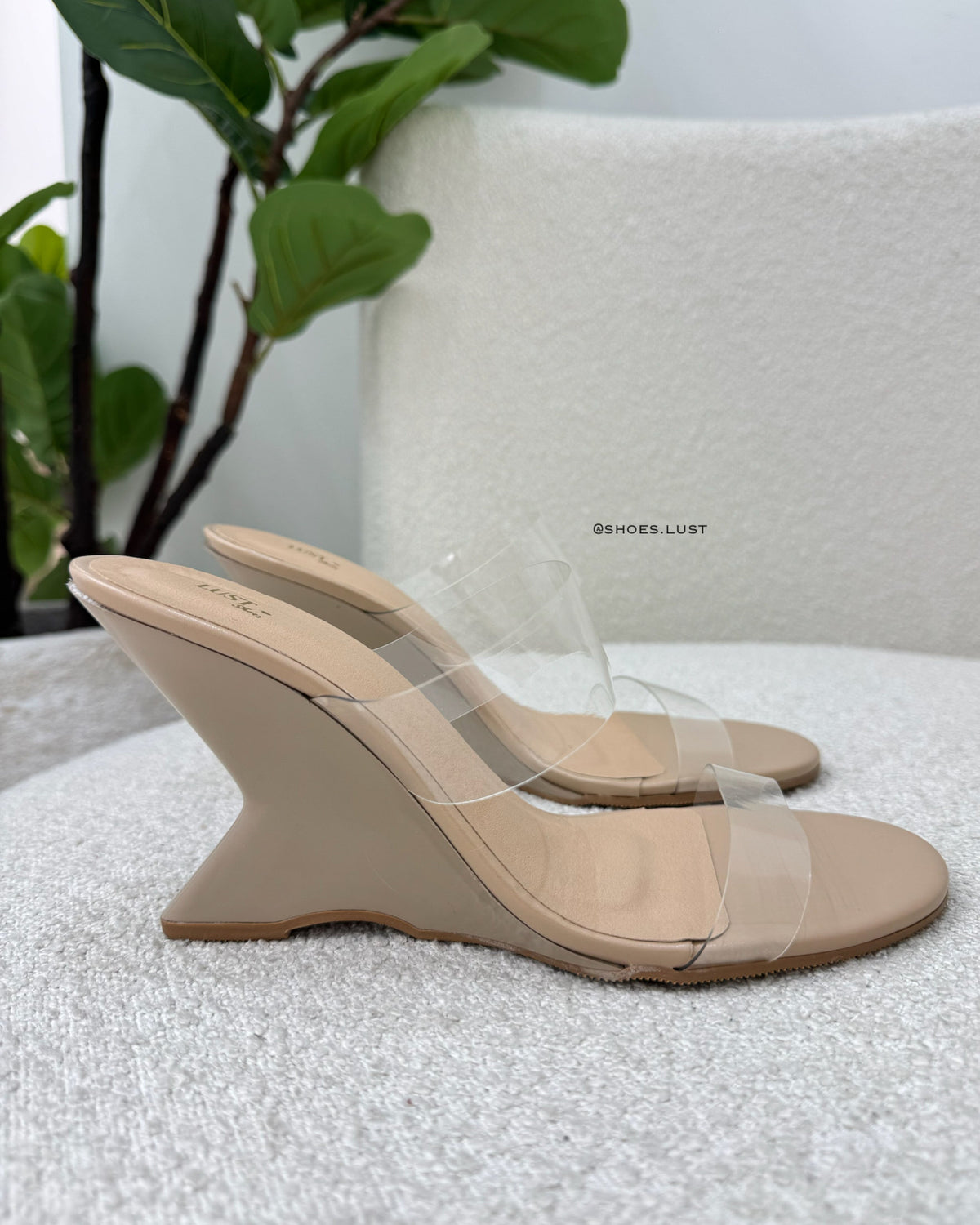 Tamanco Lust Shoes Lucy Salto Escultural Nude – 120189