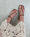Sandalia Rasteira Lust Shoes Sheila Marrom – 105946