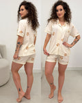 Conjunto De Pijama Catrine Creme 126732