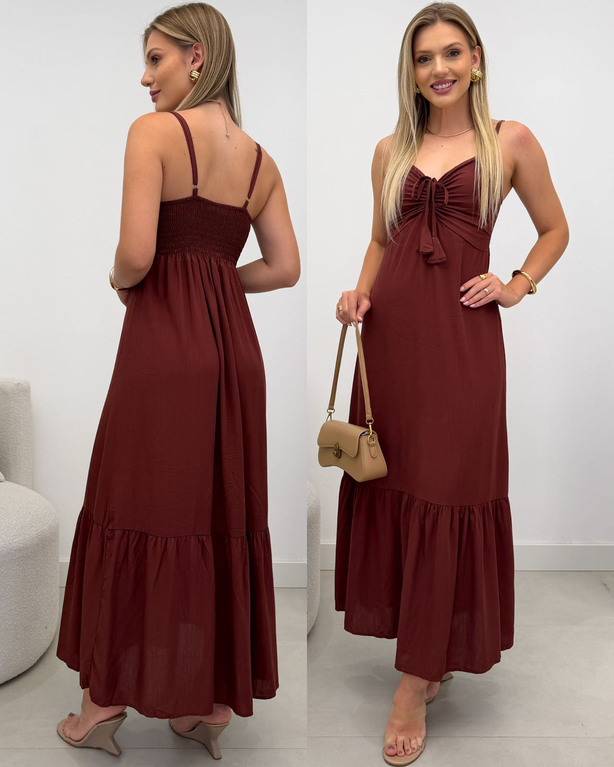 Vestido Kauana Marrom 126689