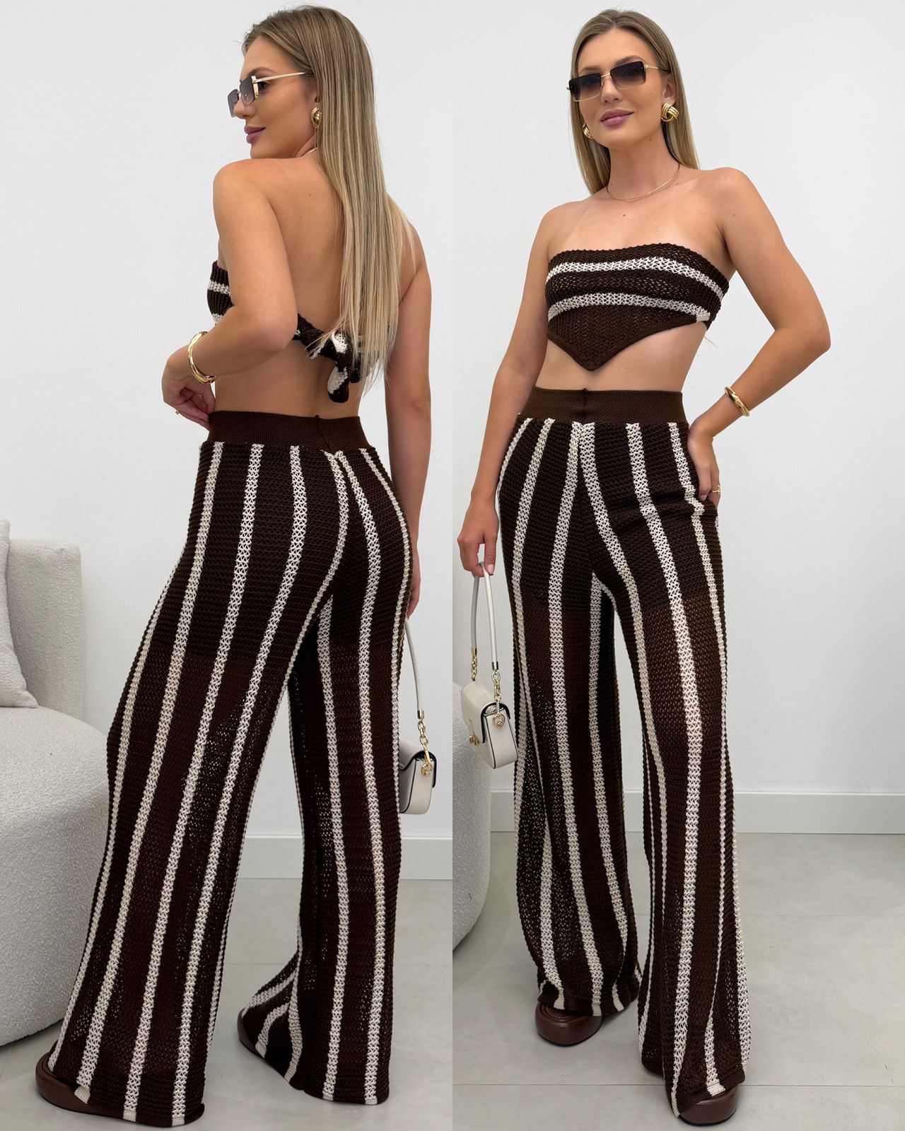 Conjunto Liliane Marrom 126705