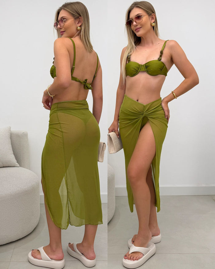 Biquíni 3 Peças Josiane Verde 126750