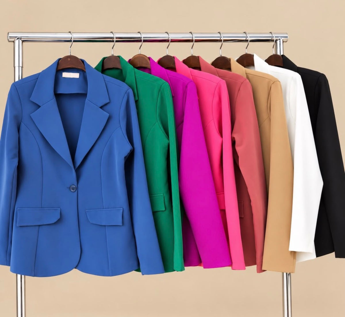 Blazer Alfaiataria Forrado com Botões