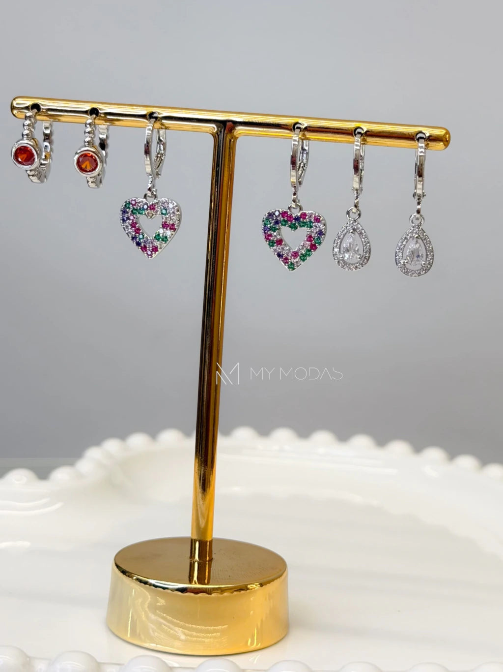 Conjunto 3 brincos lovers