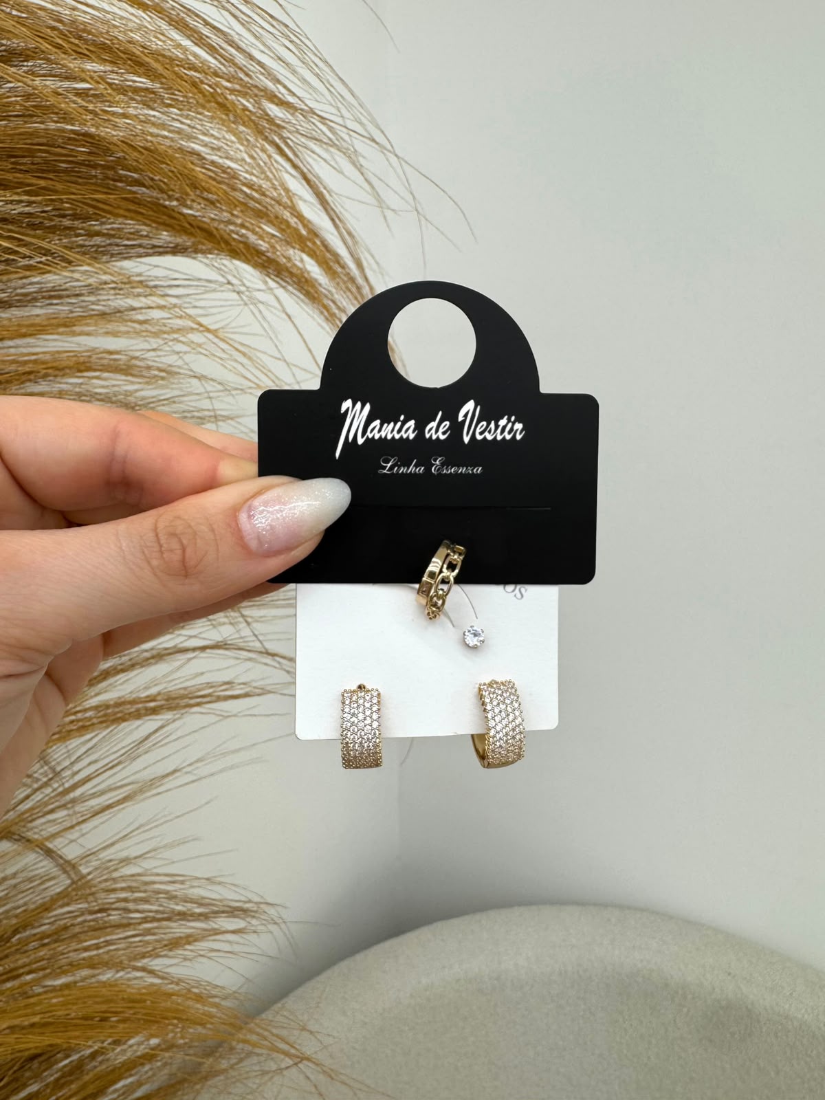 Kit de Brincos Mania Essenza Dourado 135668