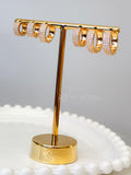 Mix argola com strass