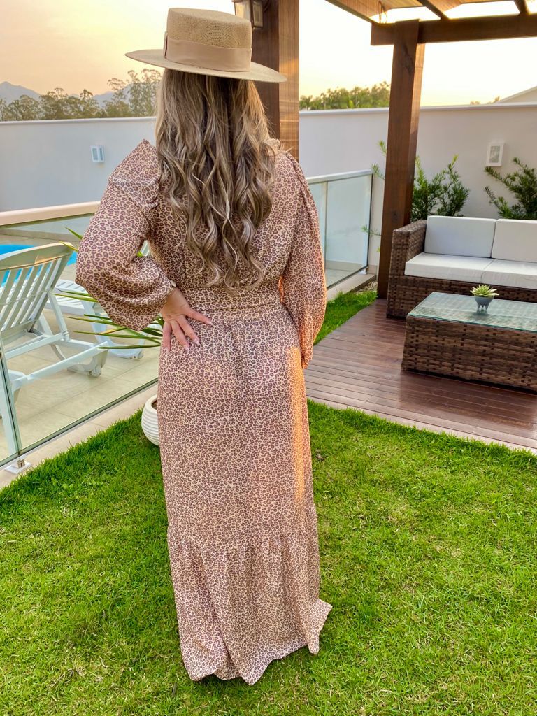 Saída Lia chiffon de seda