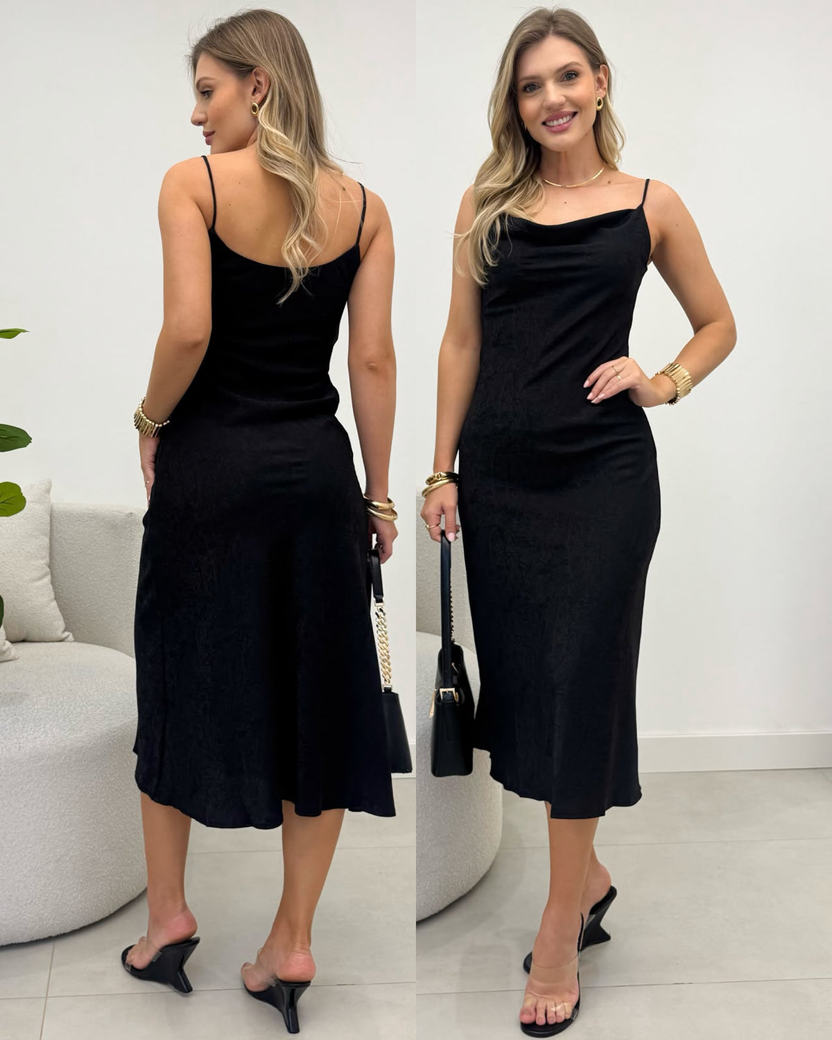 Vestido Cetim Cleonice 135975