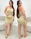 Vestido Trico Juliete Bege 110089