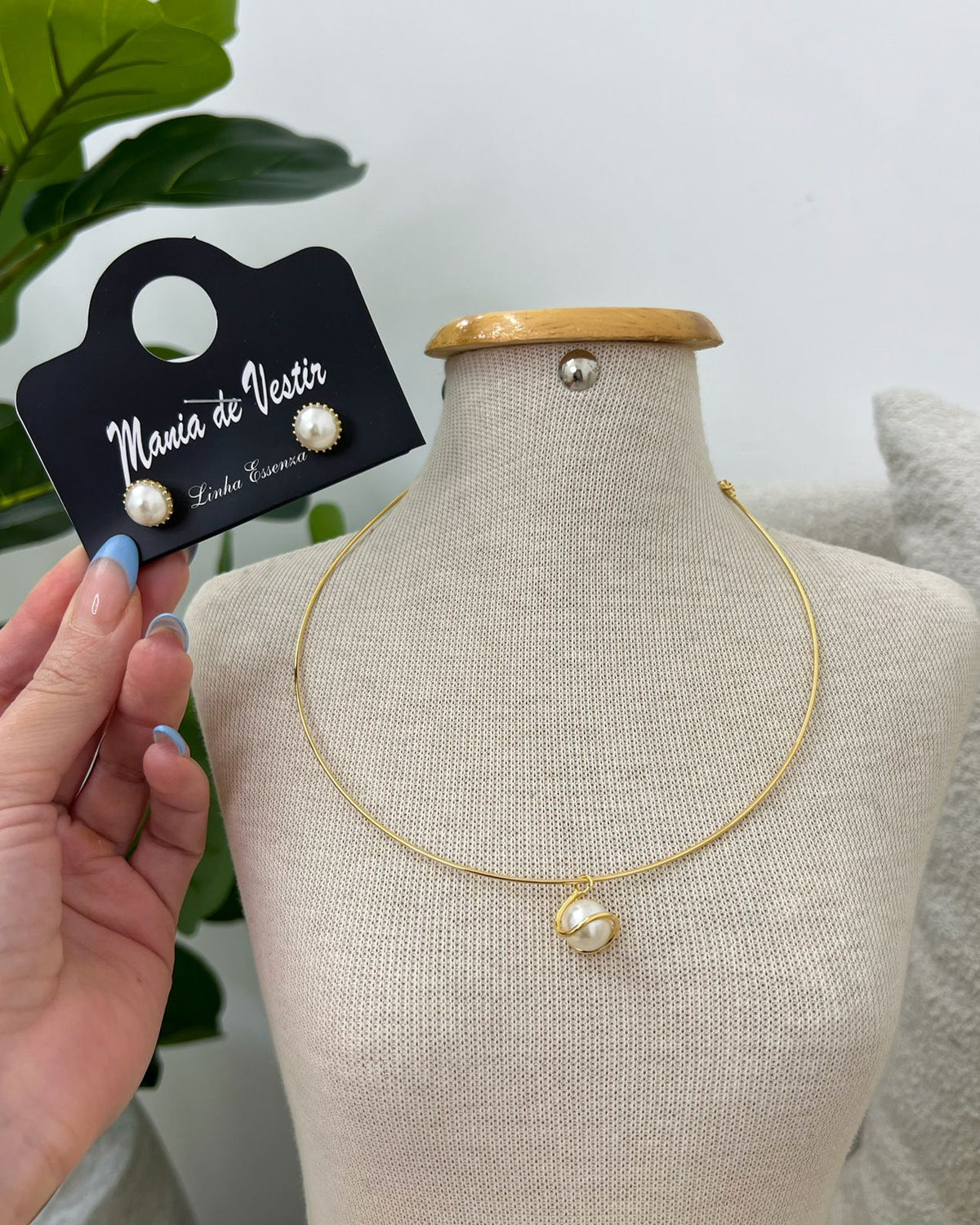 Conjunto Colar e Brinco Mania Essenza 124189