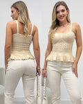 Regata Peplum Janaina Bege 135962