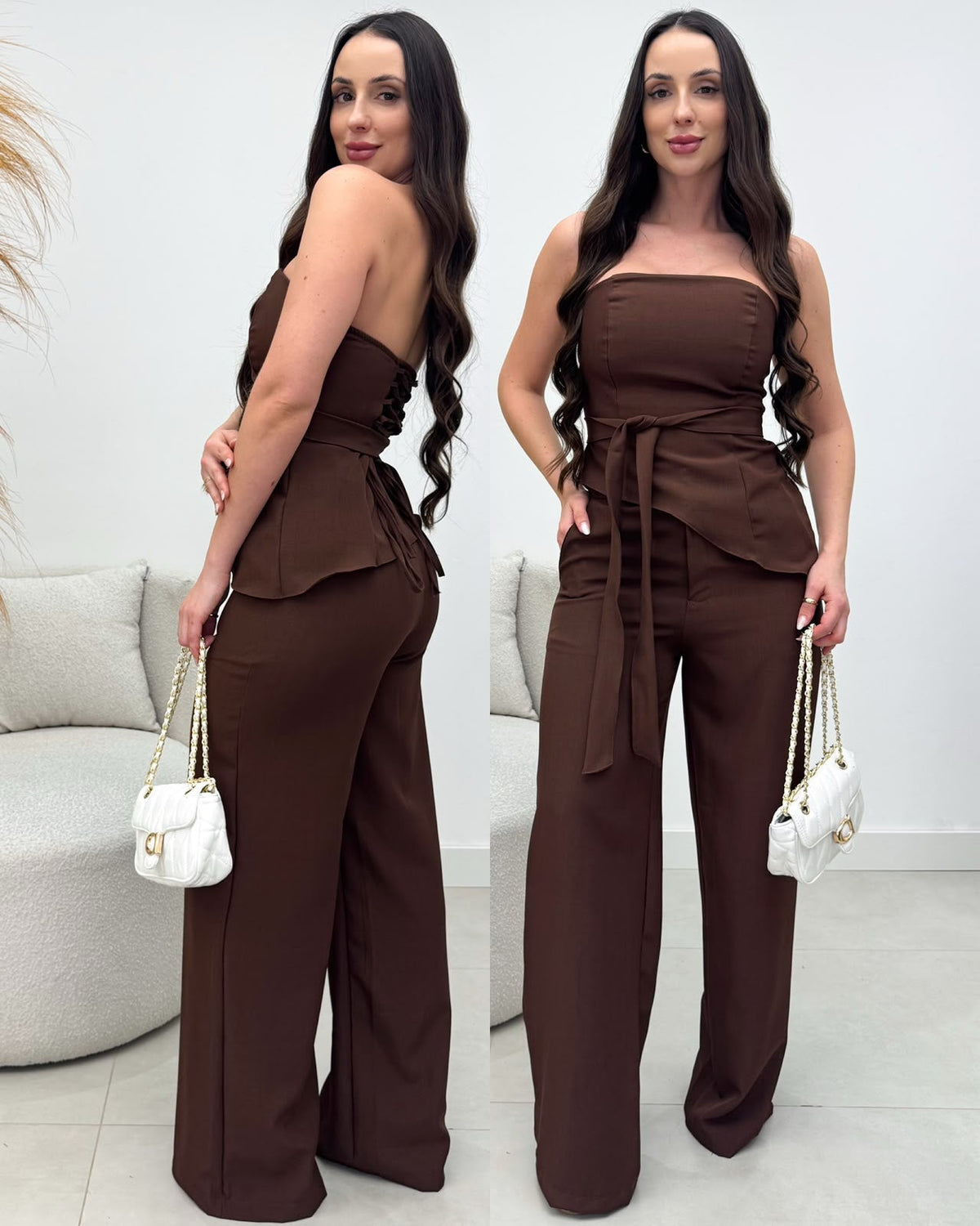 Conjunto Heloá Marrom 135624