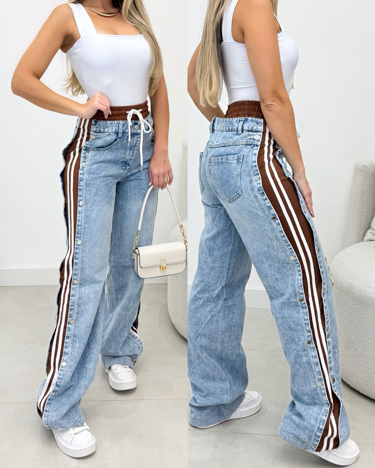 Calça Jeans Galacia Marrom 113353