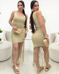Vestido Cassandra Bege 109950