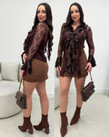 Camisa Samanta Chocolate 135308