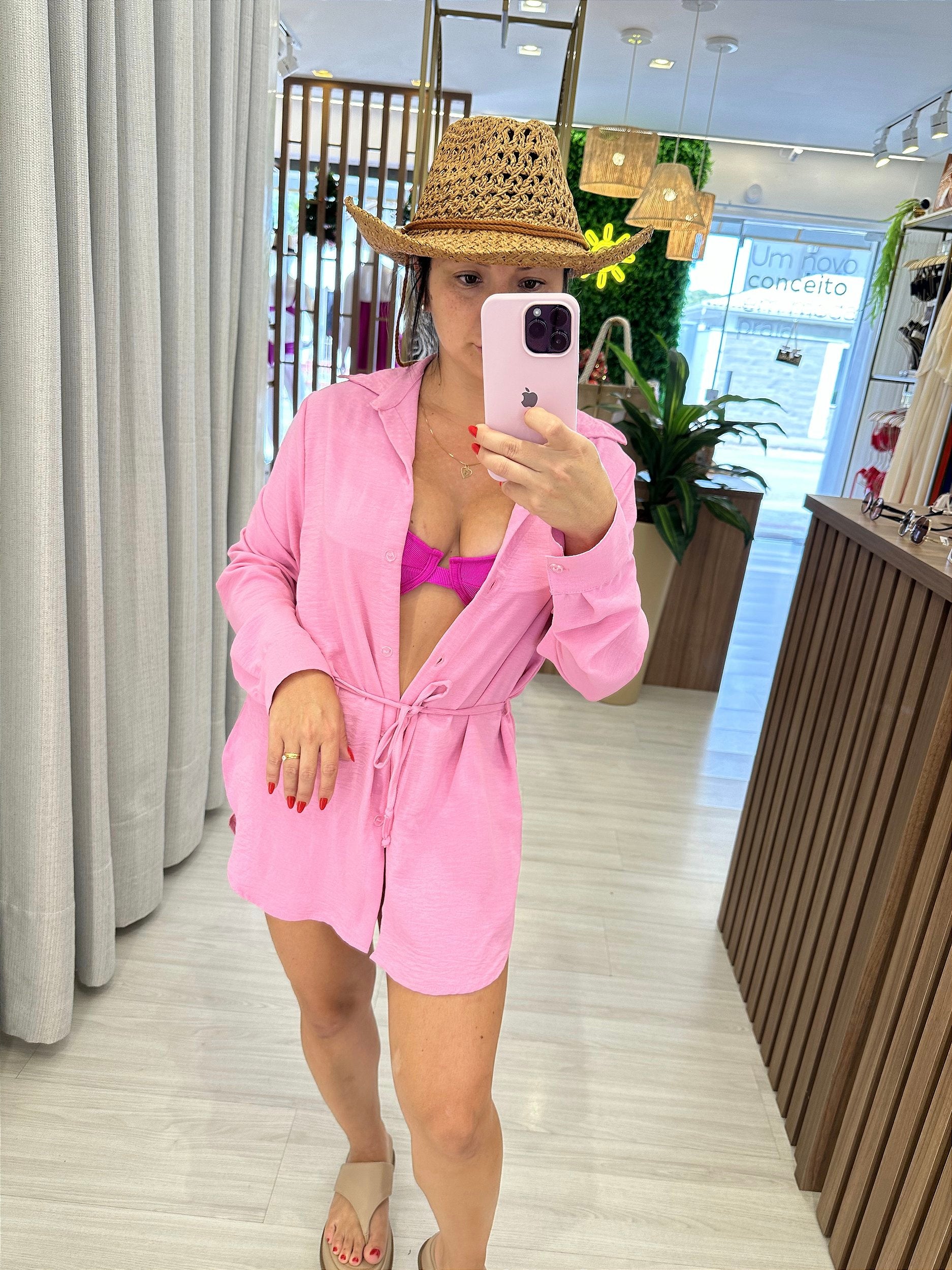 Camisa maldivas Rosa
