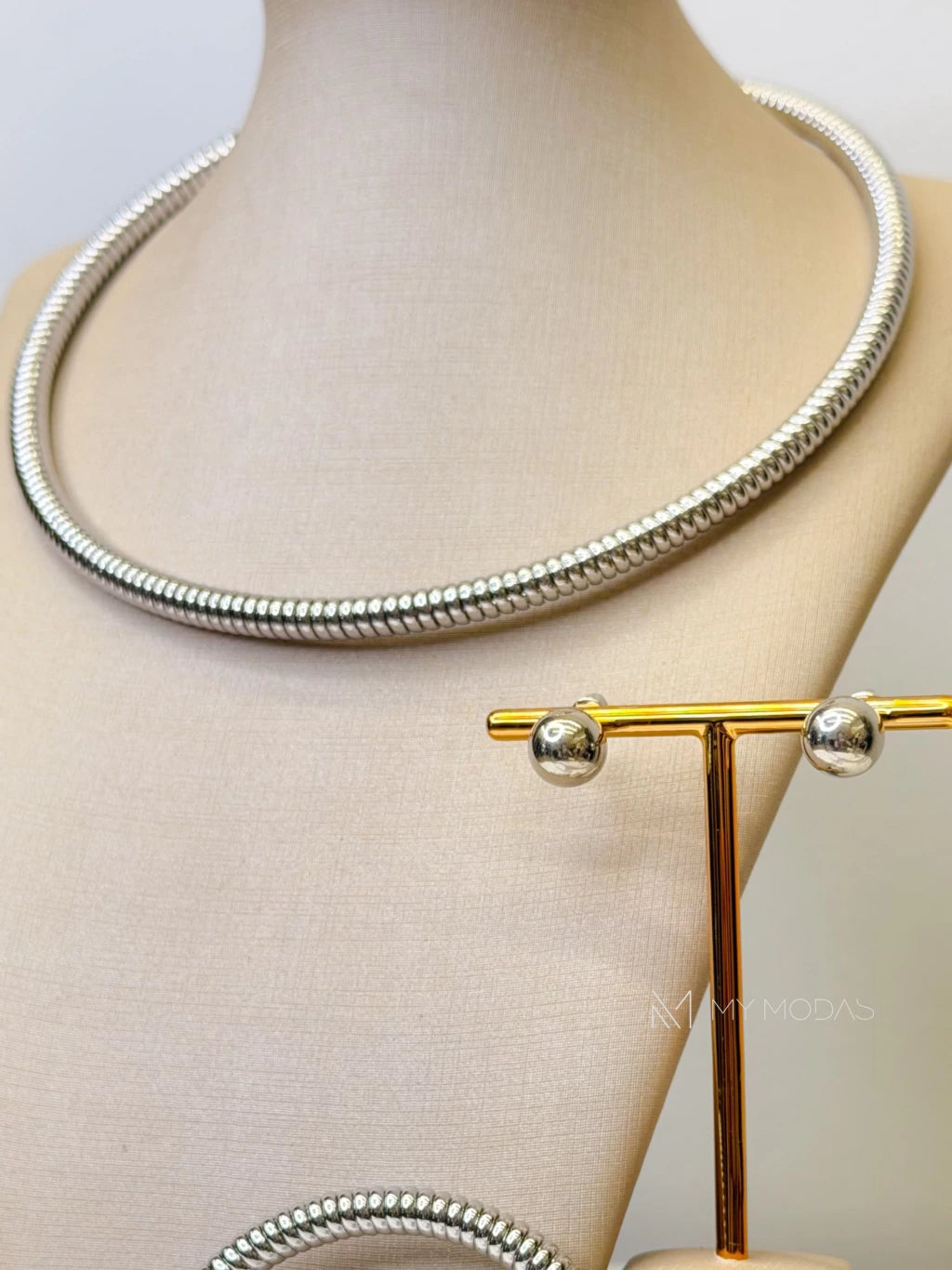 Trijunto colar brinco e bracelete