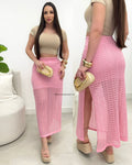 Saia Tricô Nadia Rosa 109884