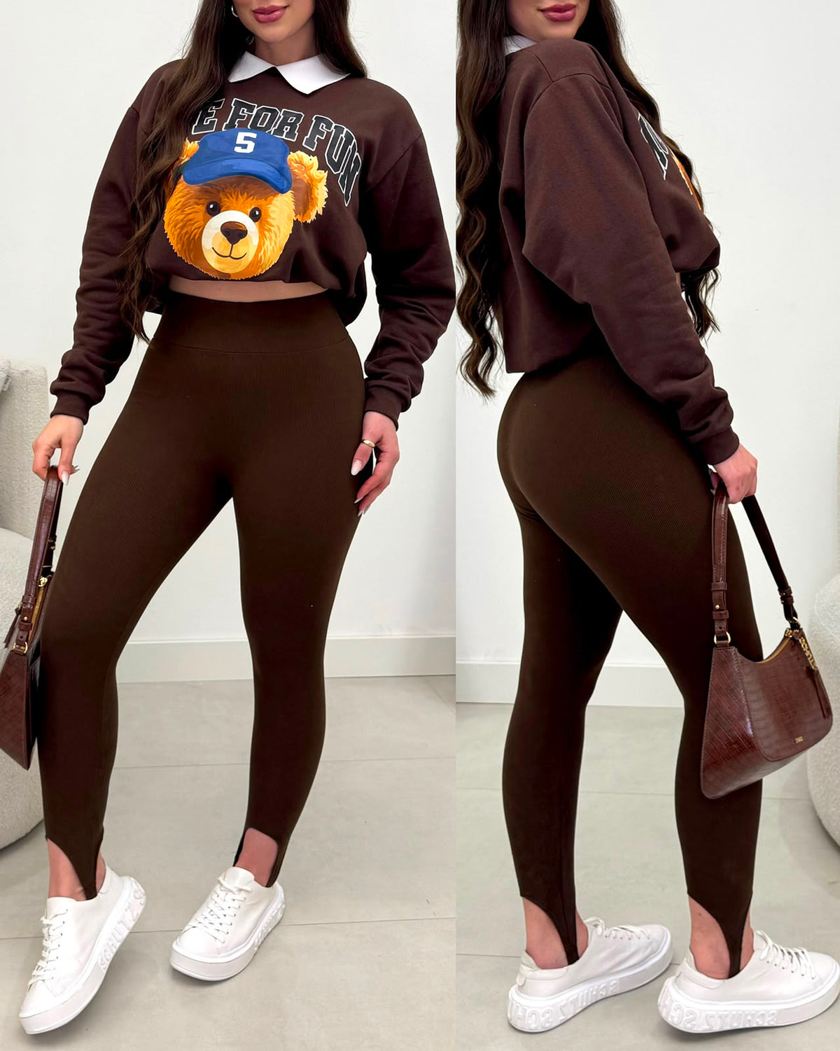 Calça Legging Emili Marrom 135089