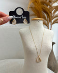 Conjunto Colar e Brinco Mania Essenza Dourado 135029