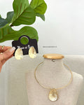 Conjunto Colar e Brinco Iracema Dourado 113582