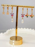 Conjunto 3 brincos pérola
