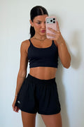 Conjunto Top + Shorts Fit Black