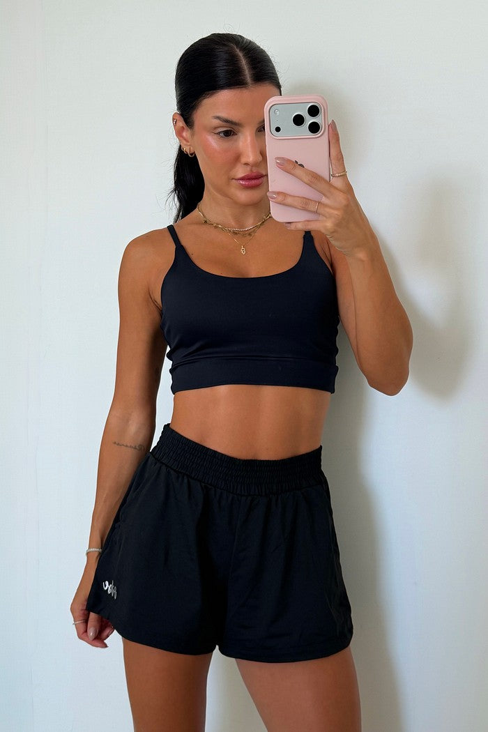 Conjunto Top + Shorts Fit Black